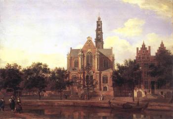 讓 範 德 海登 View of the Westerkerk, Amsterdam